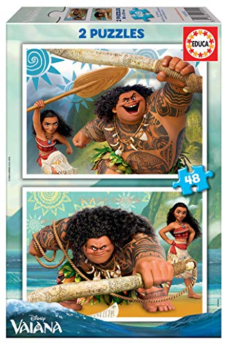 Educa - Vaiana, 2 x 48 Teile Puzzle-Set für Erwachsene und Kinder ab 4 Jahren, Disney (16952) von Educa