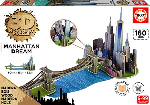 Educa 17000.0-3D Monument Puzzle Manhattan Dream von Educa