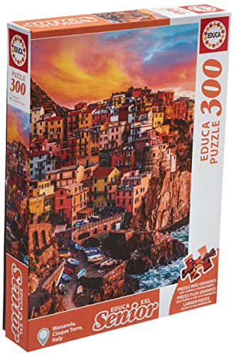 Educa 17980, Manarola 300 Teile XXL Puzzle, Puzzle für Erwachsene und Kinder ab 8 Jahren, Italien Abwechslungsreich von Educa