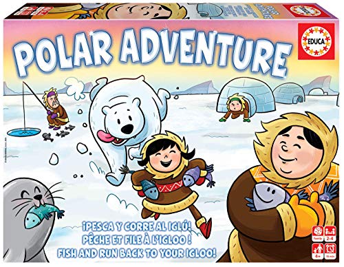 Educa 18850, Polar Adventure, Kinderspiel, Brettspiel ab 4 Jahren von Educa