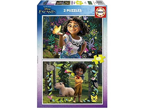 Educa - Puzzle 48 Teile für Kinder ab 4 Jahren | Disney Encanto, 2x48 Teile Puzzle für Kinder ab 4 Jahren, Puzzleset, Kinderpuzzle (19200) von Educa