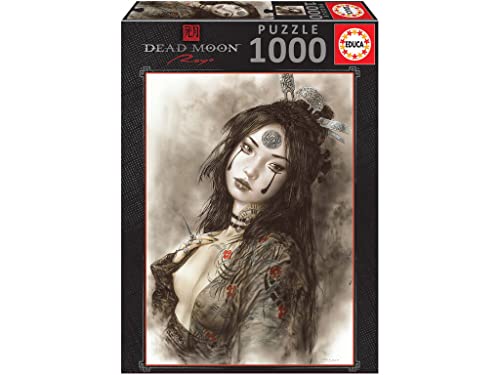 Educa 19267, Dead Moon, Luis Royo, 1000 Teile Puzzle für Erwachsene, Fantasy, Illustration von Educa