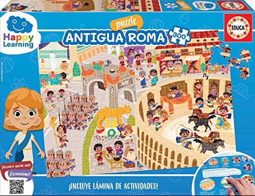 Educa 19319 300 Roma, Antigua Rom-Puzzle Happy Learning, bunt von Educa