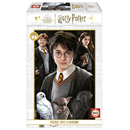 Educa - Puzzle 1000 Teile für Erwachsene | Harry Potter, 1000 Teile Miniature Puzzle für Erwachsene und Kinder ab 14 Jahren, extra kleine Puzzleteile, Wizarding World (19490) von Educa