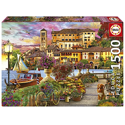 Educa - Puzzle 1500 Teile für Erwachsene | Promenade in Italien, 1500 Teile Puzzle für Erwachsene und Kinder ab 14 Jahren (19562) von Educa