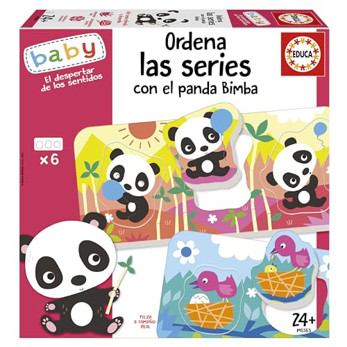 Educa 19713 Baby Educativos Sortieren Sie die Serien mit dem Bimba Panda von Educa