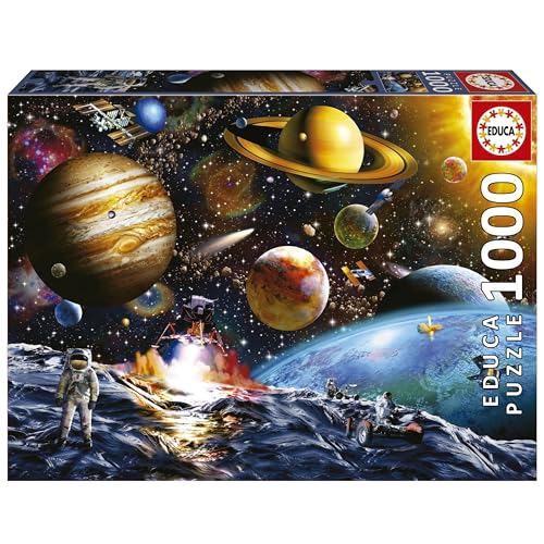 Educa - Puzzle von 1000 Teilen für Erwachsene | Mission von Asteroiden. Messen: 68 x 48 cm. Beinhaltet die puzzlekleber FixPuzzle. Seit 14 Jahren (19918) von Educa