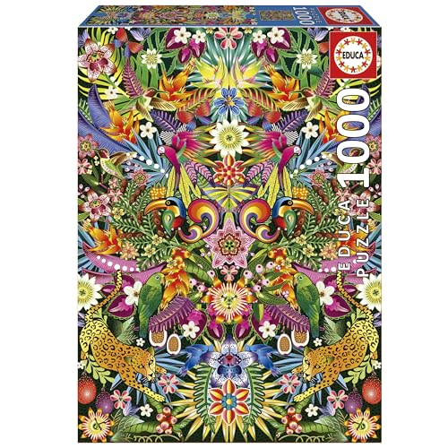 Educa - Puzzle von 1000 Teilen für Erwachsene | Tukaner, Catalina Estrada. Messen: 48 x 68 cm. Beinhaltet die puzzlekleber FixPuzzle. Seit 14 Jahren (19934) von Educa