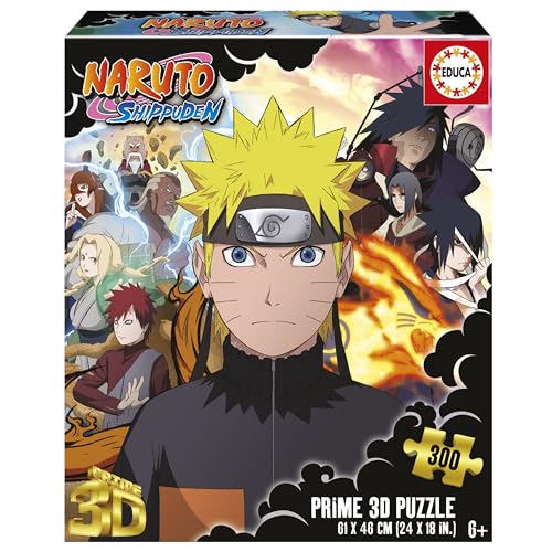 Educa 20048 300 Naruto Shippuden 3D Lenticular Puzzle, Verschieden von Educa