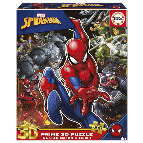 Educa 20049 Spiderman 300 Spider-Man 3D Lenticular Puzzle, Verschieden von Educa