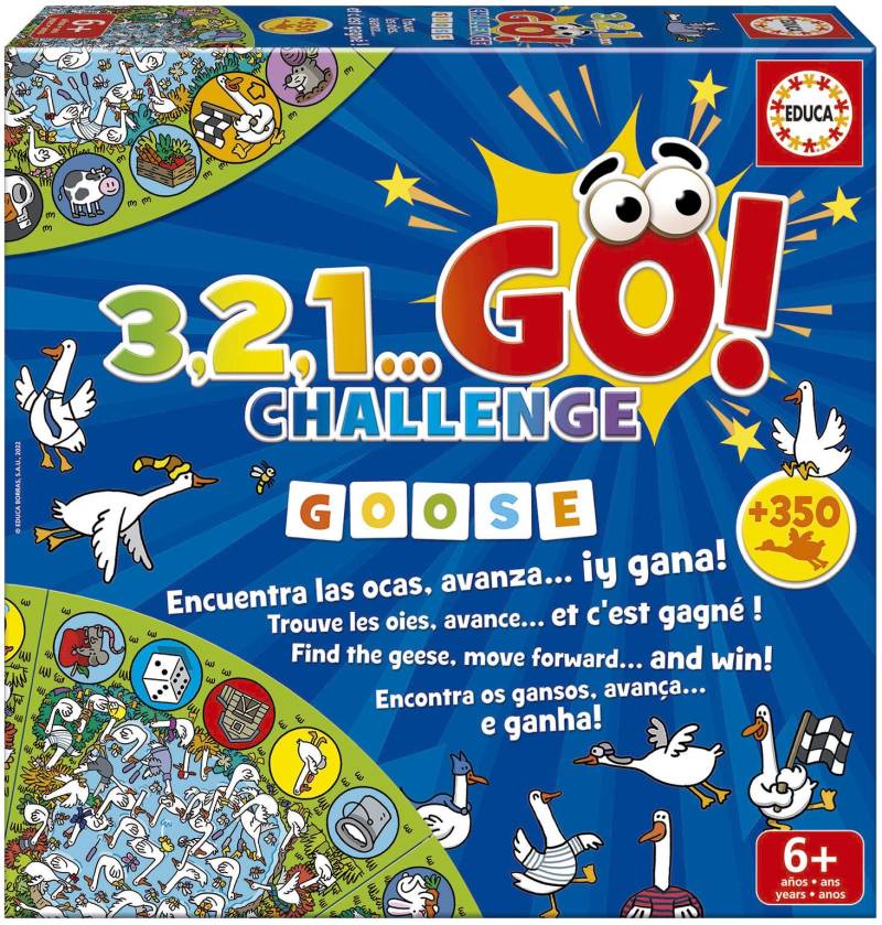 Educa 3,2,1 Go Challenge Goose Spiel von Educa