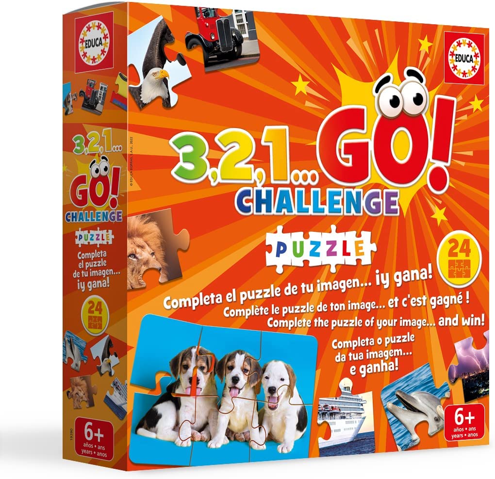 Educa 3,2,1 Go Challenge Puzzle 24 Teile Puzzle Educa-19390 von Educa