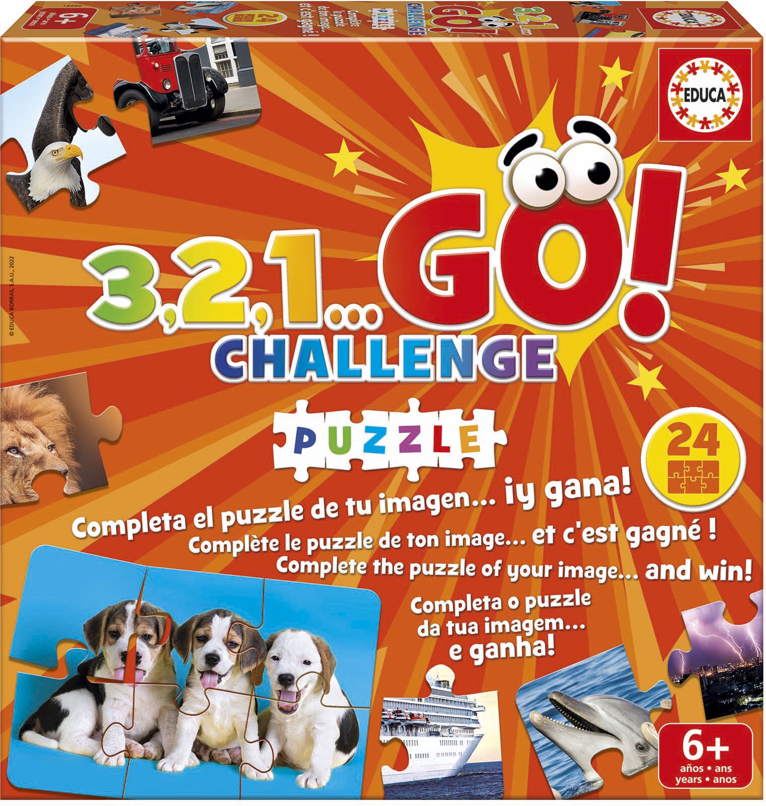 Educa 3,2,1 Go Challenge Puzzle Spiel von Educa