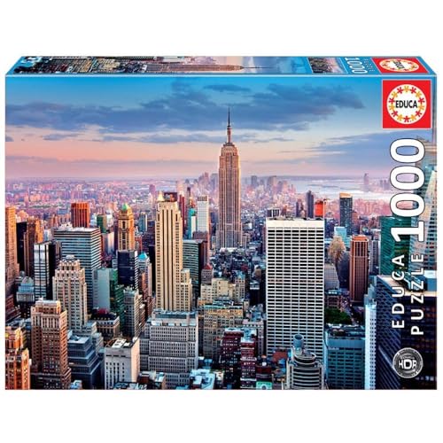 EDUCA BORRAS 646216 Does not Apply Manhattan Nueva York Puzzle 1000pzs, Mehrfarbig, one Size von EDUCA BORRAS