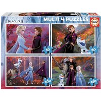 Carletto 9218640 - Educa, Disney, Frozen 2, Multi 4 Puzzle, 50/80/100/150 Teile von Educa