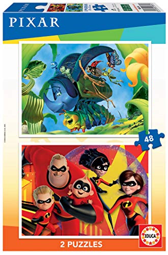 Educa - Puzzle 2x48 stücke Pixar (A Bug´s Life + The Incredibles). Ab 4 Jahren. Ref.18634 von Educa