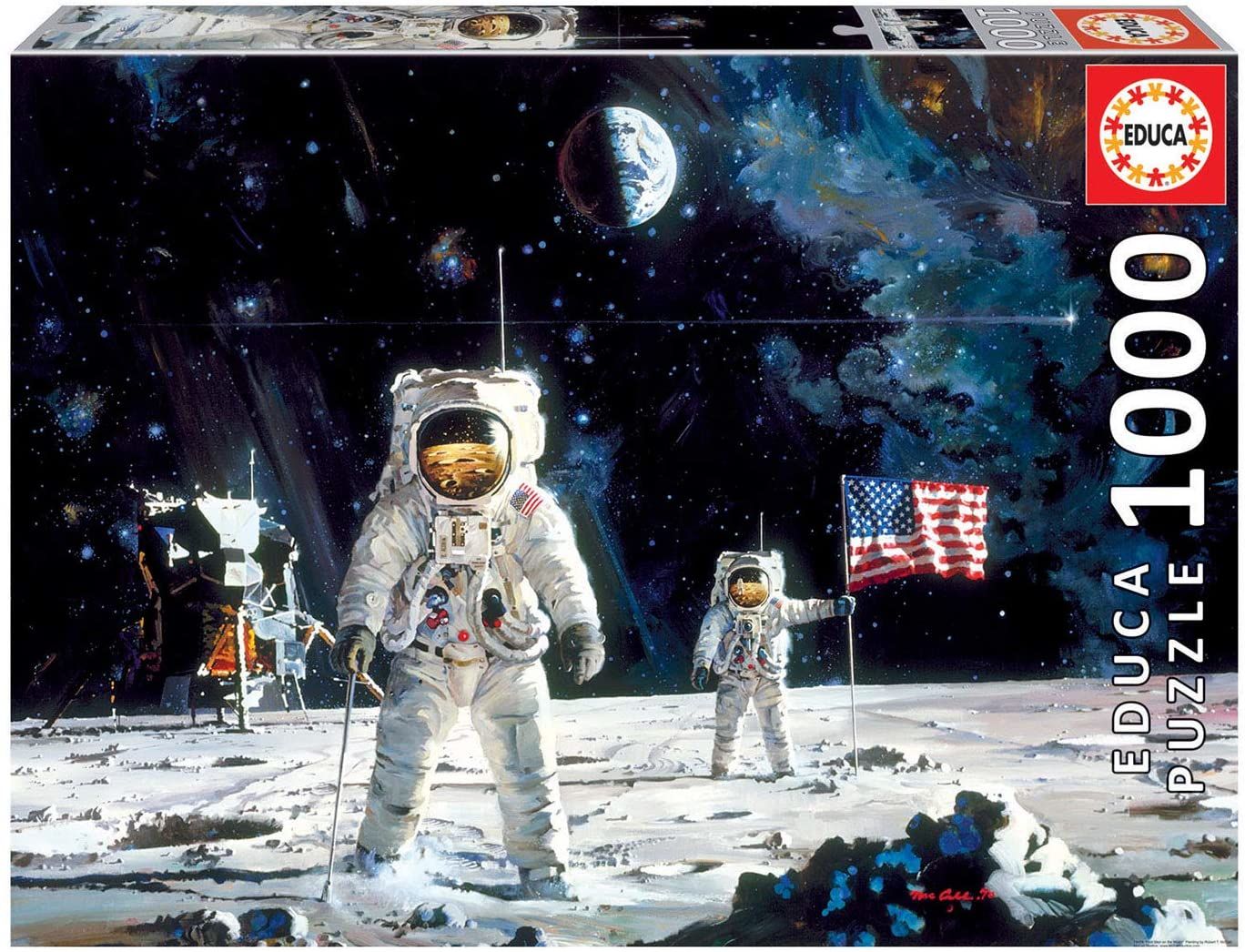 Educa Puzzle First Men on the Moon 1000 Teile von Educa