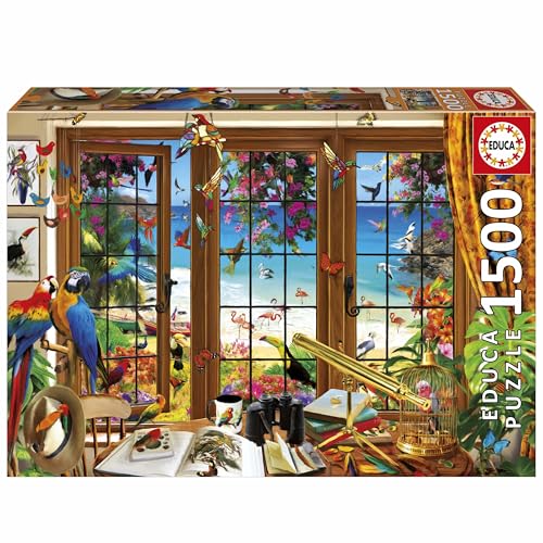 Educa - 1500 Teile Puzzle für Erwachsene | Beobachterfenster. Inklusive Fix Puzzle-Kleber. Maße: 85 x 60 cm. Ab 14 Jahren (20333) von Educa