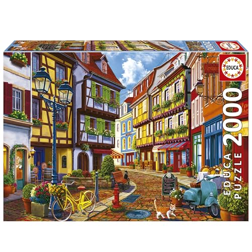 Educa - Puzzle von 2000 Teilen für Erwachsene | Strahlende Strasse. Messen: 96 x 68 cm. Beinhaltet die puzzlekleber FixPuzzle. Seit 14 Jahren (19945) von Educa