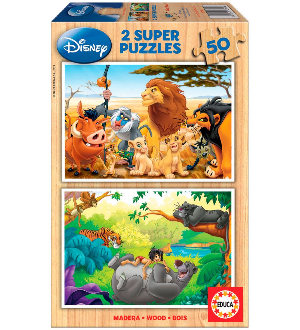 Educa Puzzlespiel - 2 x 50 Teile - Animal Friends - Educa - One Size - Puzzlespiele Educa Puzzlespiel - 2 x 50 Teile - Animal Friends - Educa - One Size - Puzzlespiele von Educa