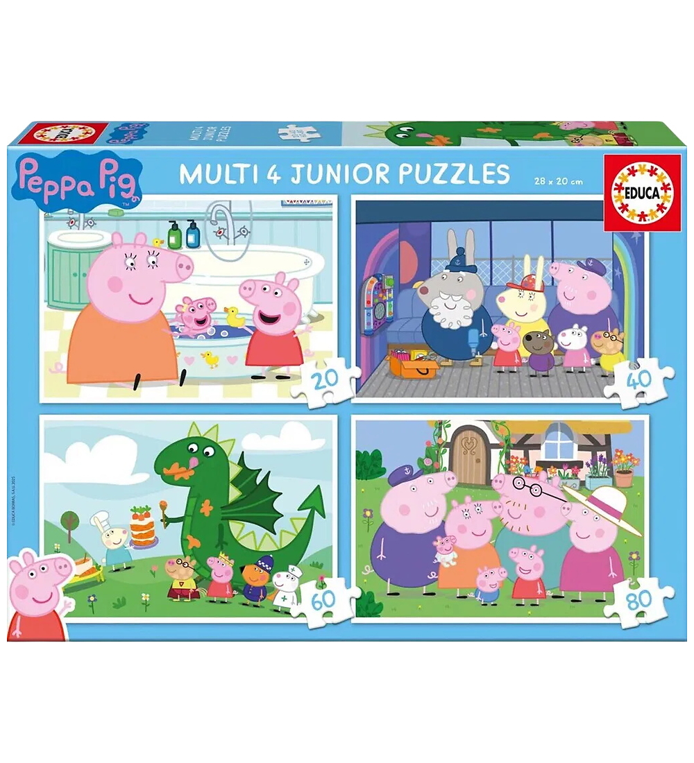 Educa Puzzlespiel - 4 Puzzlespiel m. 20,40,60 & 80 Teile - Papa - Educa - One Size - Puzzlespiele Educa Puzzlespiel - 4 Puzzlespiel m. 20,40,60 & 80 Teile - Papa - Educa - One Size - Puzzlespiele von Educa