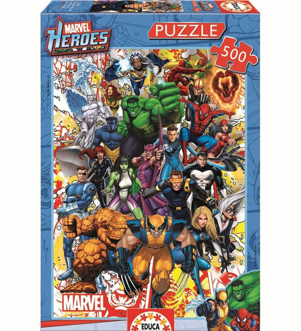 Educa Puzzlespiel - Marvel Helden - 48x34 cm - 500 Teile - Educa - One Size - Puzzlespiele Educa Puzzlespiel - Marvel Helden - 48x34 cm - 500 Teile - Educa - One Size - Puzzlespiele von Educa