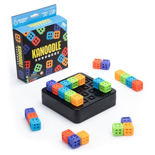 Educational Insights Kanoodle® SudoQube™ - 3D Brain Teaser Puzzle, Sudoku-Spiel für Kinder, Reisespiele, Geschenke ab 7 Jahren von Educational Insights