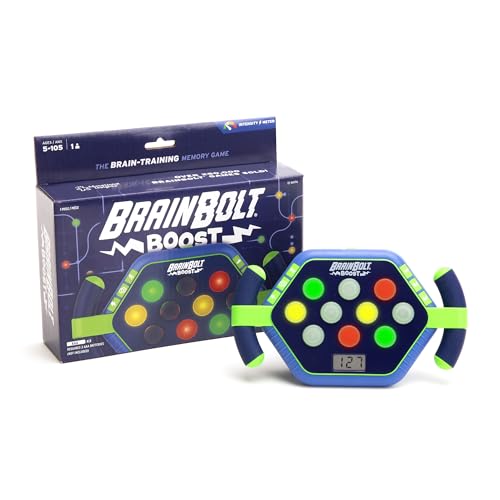 Learning Resources BrainBolt Boost, ab 5 Jahren, Gedächtnisspiel für Kinder, tragbares Memoryspiel mit 3 Modi & LED-Tasten, Lernspiel für Reisen & Konzentration, 1 Spieler Learning Resources BrainBolt Boost, ab 5 Jahren, Gedächtnisspiel für Kinder, tragbares Memoryspiel mit 3 Modi & LED-Tasten, Lernspiel für Reisen & Konzentration, 1 Spieler von Educational Insights