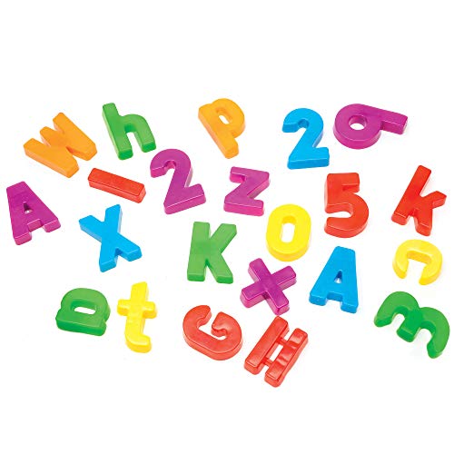 Learning Resources EI-1780 Magnetic and Numbers Magnetisches Alphabet, Set mit 99 Großbuchstaben, Kleinbuchstaben, Zahlen und mathematischen Symbolen, ab 4 Jahren, Mehrfarbig, Small von Educational Insights