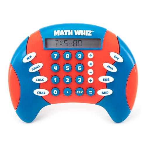 Learning Resources Math Whiz Mathetrainer, elektronisches Mathespiel, ab 6 Jahren, elektronisches Handheld-Spiel, Addition, Subtraktion, Multiplikation und Division üben, Kinder-Taschenrechner von Educational Insights