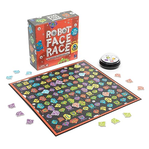 Learning Resources Robot Face Race Farb- & Merkmalspiel, brettspiele ab 4 jahre, kinderspiele, lernspiele, kinder spiele ab 4 jahren, roboter spiele, gesellschaftsspiele für kinder, ab 4 5 6 7 Jahren von Educational Insights