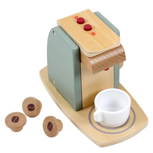 Educo Nachahmungsspiel - Kaffeemaschine aus Holz - Montessori-Spiel von Educo