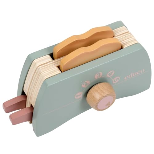 Educo Nachahmungsspiel - Toaster aus Holz - Montessori-Spiel von Educo