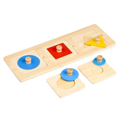 Holzpuzzle - Formpuzzle - Montessori-Spiel von Educo
