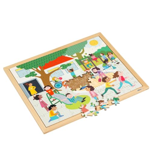 Holzpuzzle - Gemeinsam puzzeln - auf dem Schulhof - Montessori-Spiel von Educo