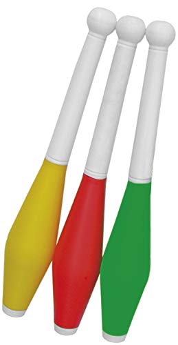 EDUPLAY 170013 Jonglierclubs, Geschicklichkeits-Set, 7,6 cm, Mehrfarbig von EDUPLAY