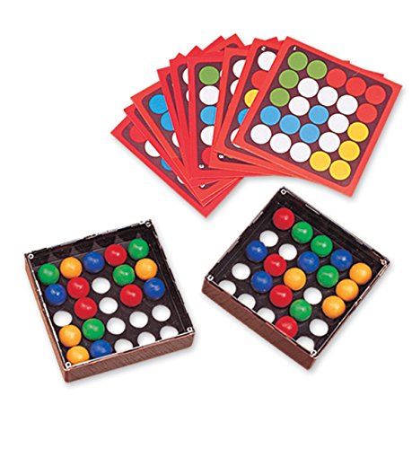 Edushape 600050 Tricky Sensory Preschool Puzzle. Develop Colour Matching and Finger Dexterity. STEM. Double-Sided 14 Playing Cards. Game for 1 to 2 Players. Suitable for Boys & Girls Aged 3 Years + von Edushape