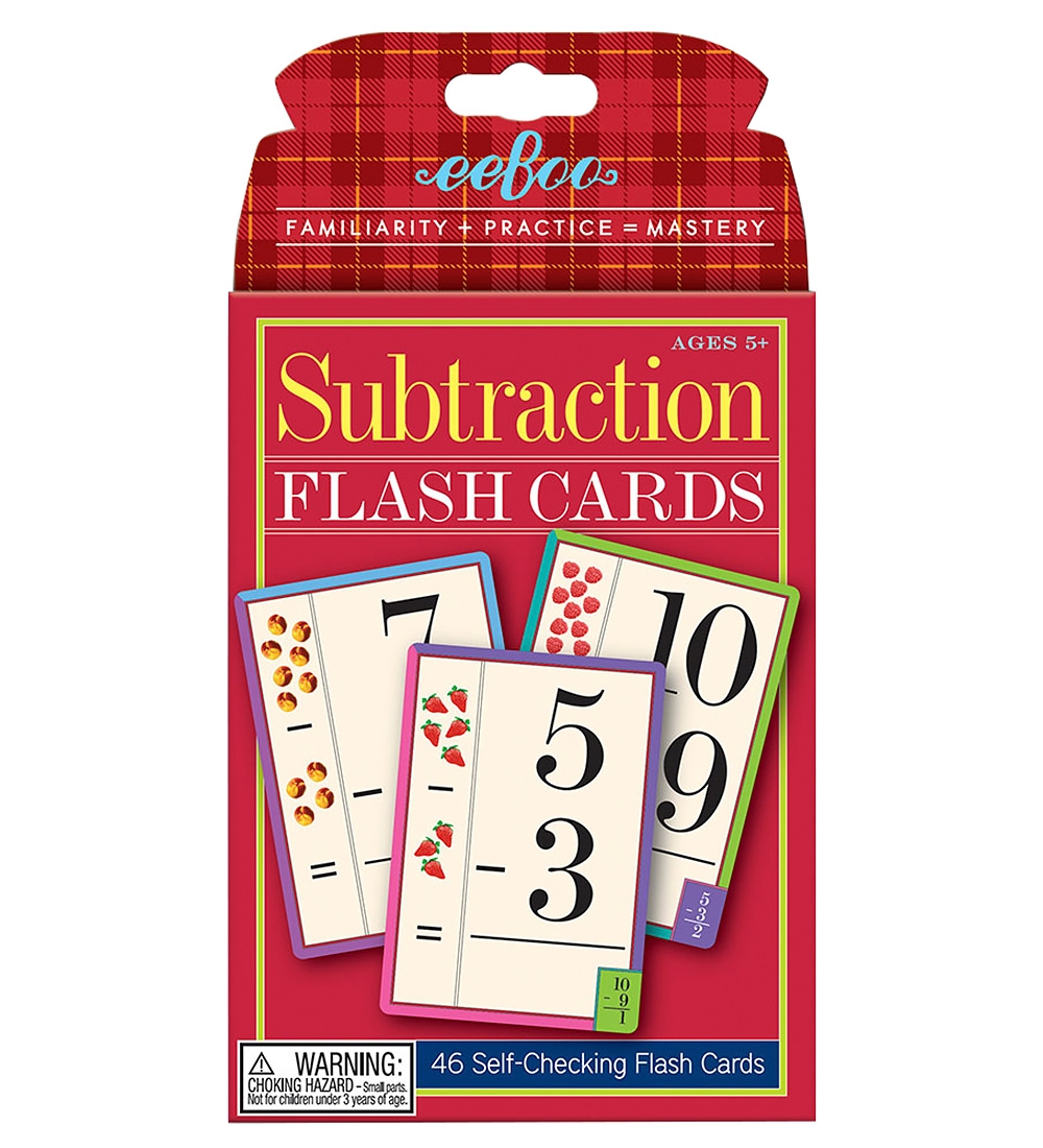 Eeboo Lernspiele - Subtraktion - Eeboo - One Size - Kartenspiel Eeboo Lernspiele - Subtraktion - Eeboo - One Size - Kartenspiel von Eeboo