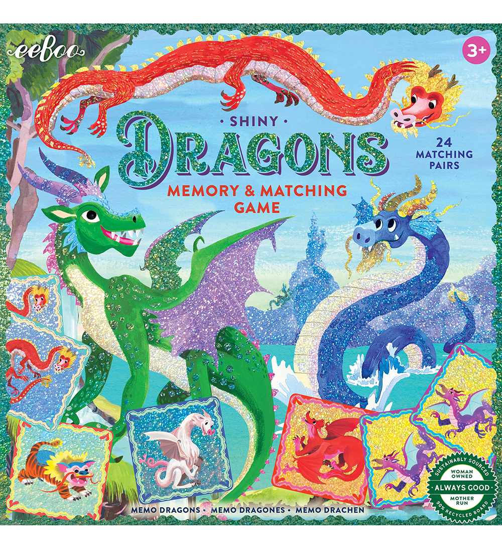 Eeboo Memory-Spiel - Drachen und Glitzer - Eeboo - One Size - Memory-Spiele Eeboo Memory-Spiel - Drachen und Glitzer - Eeboo - One Size - Memory-Spiele von Eeboo