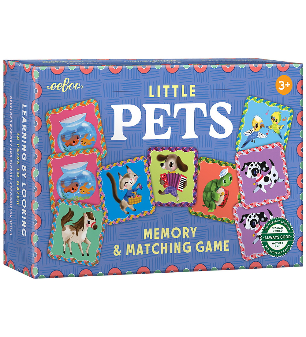 Eeboo Memory-Spiel - Haustiere - Eeboo - One Size - Memory-Spiele Eeboo Memory-Spiel - Haustiere - Eeboo - One Size - Memory-Spiele von Eeboo