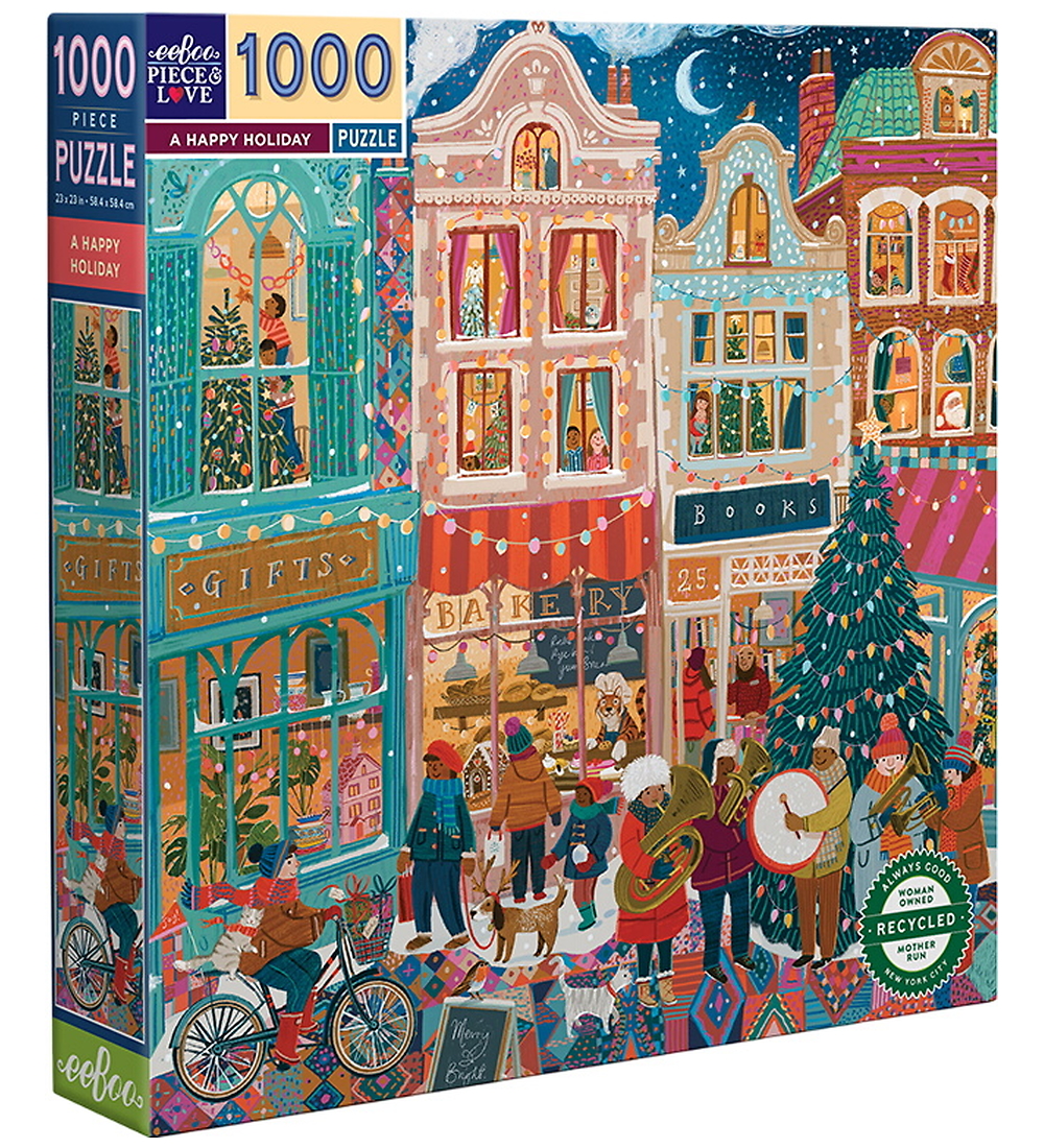 Eeboo Puzzlespiel - 1000 Teile - 58,4 x 58,4 cm - A Happy Holida - Eeboo - One Size - Puzzlespiele Eeboo Puzzlespiel - 1000 Teile - 58,4 x 58,4 cm - A Happy Holida - Eeboo - One Size - Puzzlespiele von Eeboo