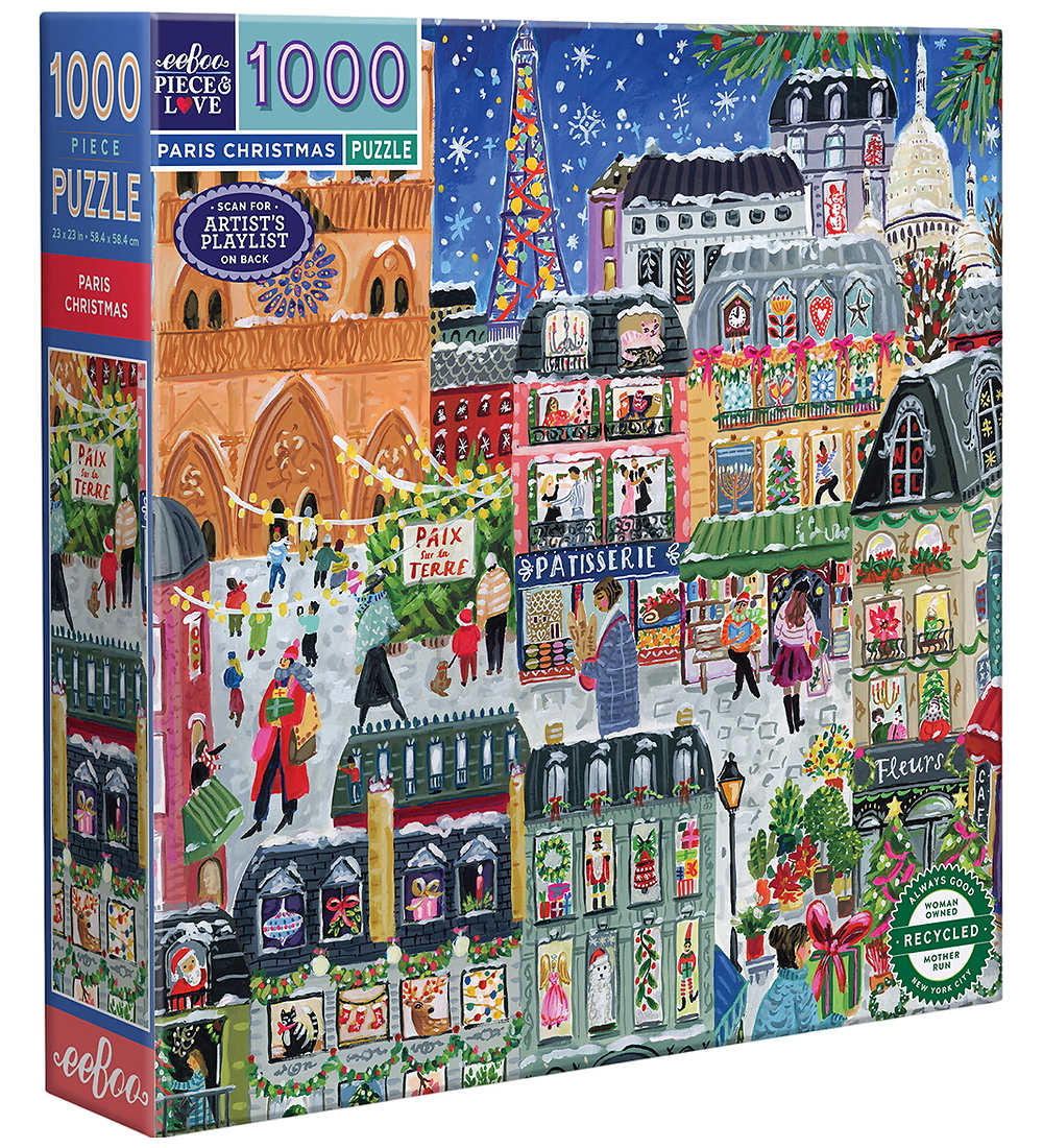 Eeboo Puzzlespiel - 1000 Teile - 58,4x58,4 cm - Paris Weihnachte - Eeboo - One Size - Puzzlespiele Eeboo Puzzlespiel - 1000 Teile - 58,4x58,4 cm - Paris Weihnachte - Eeboo - One Size - Puzzlespiele von Eeboo