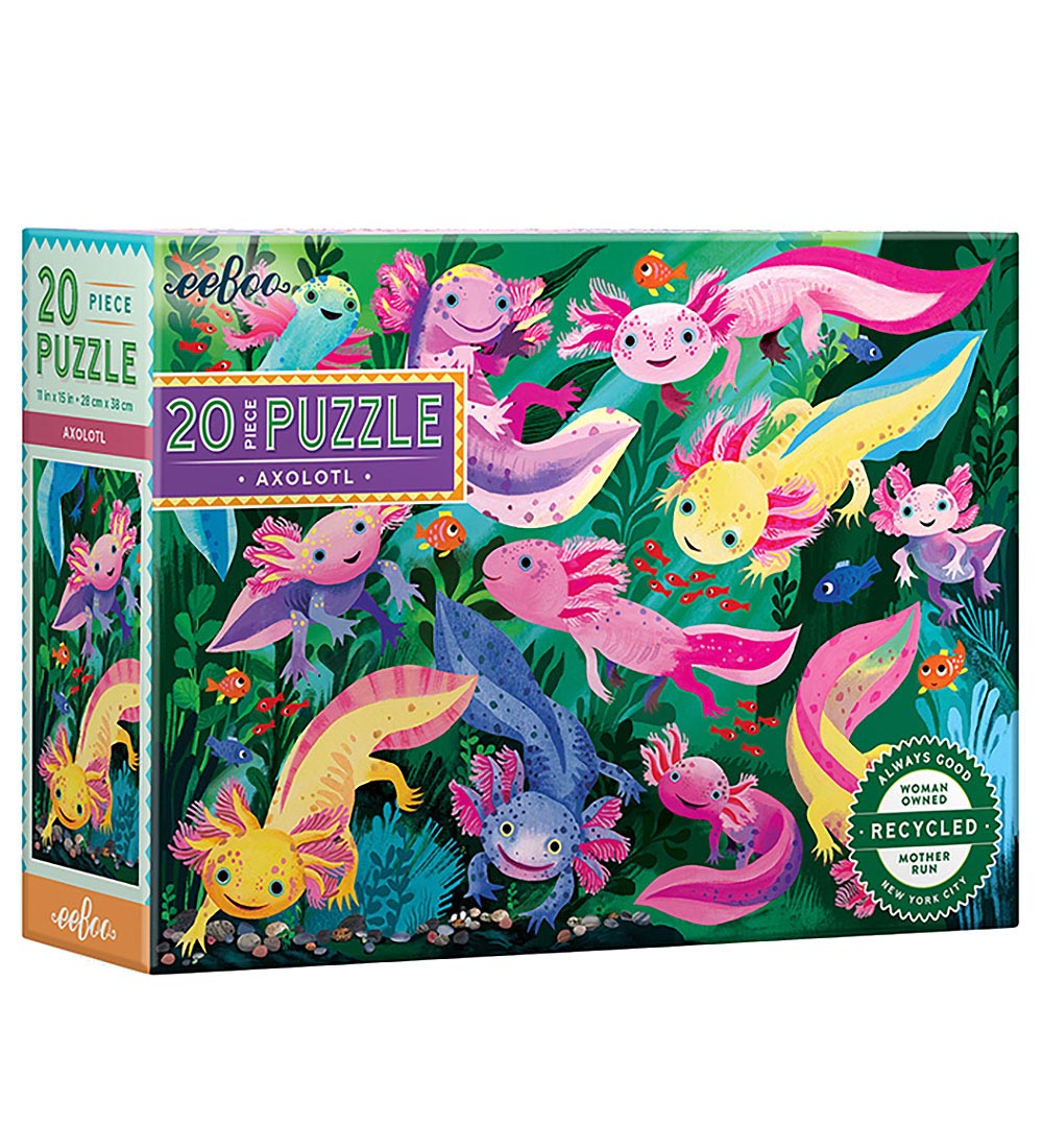 Eeboo Puzzlespiel - 20 Teile - 28x38 cm - Axolotl - Eeboo - One Size - Puzzlespiele Eeboo Puzzlespiel - 20 Teile - 28x38 cm - Axolotl - Eeboo - One Size - Puzzlespiele von Eeboo