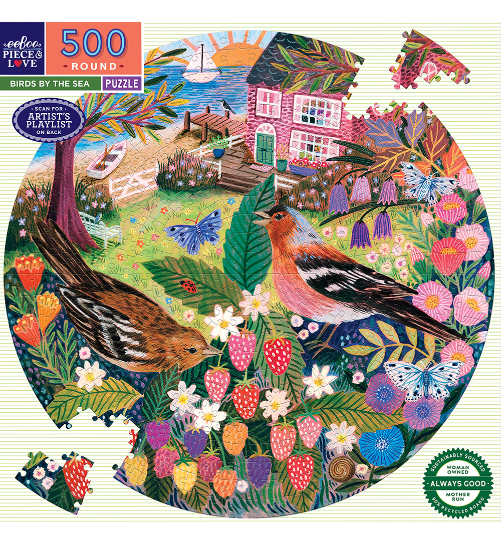 Eeboo Puzzlespiel - 500 Teile - Birds By The Sea - Eeboo - One Size - Puzzlespiele Eeboo Puzzlespiel - 500 Teile - Birds By The Sea - Eeboo - One Size - Puzzlespiele von Eeboo