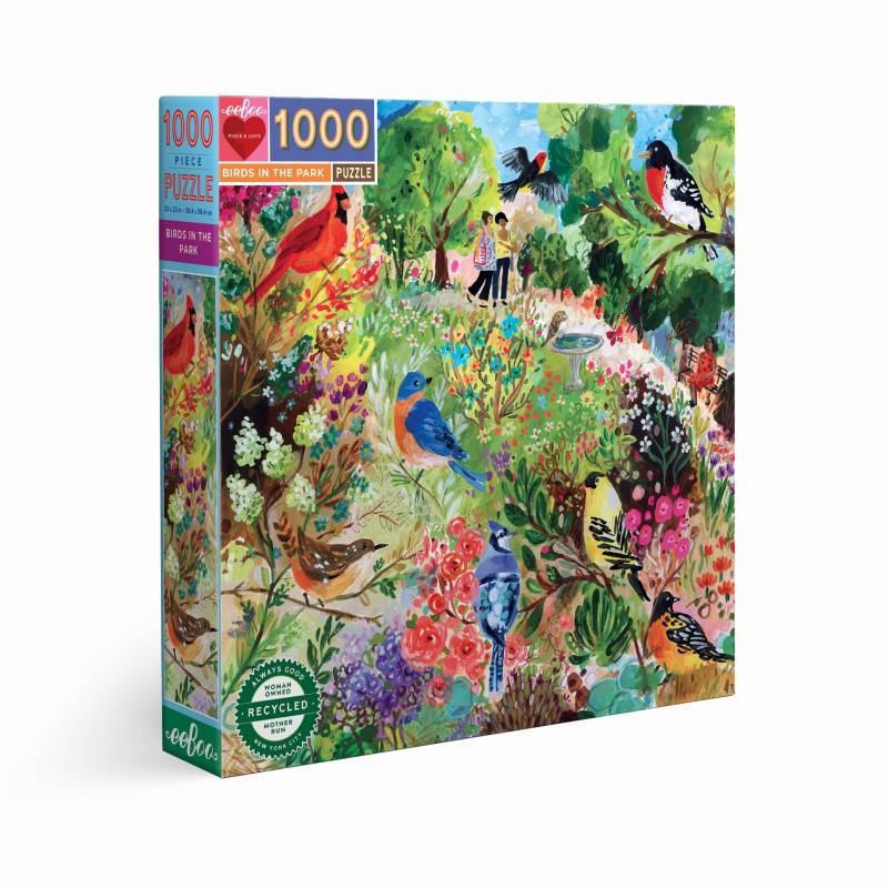 eeBoo Birds In The Park 1000 Teile Puzzle eeBoo-51249 von Eeboo
