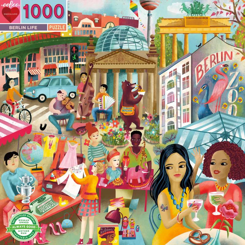 eeBoo Berlin Life 1000 Teile Puzzle eeBoo-51156 von Eeboo