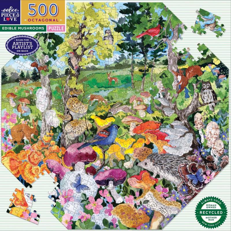 eeBoo Eßbare Pilze 500 Teile Puzzle eeBoo-51630 von Eeboo