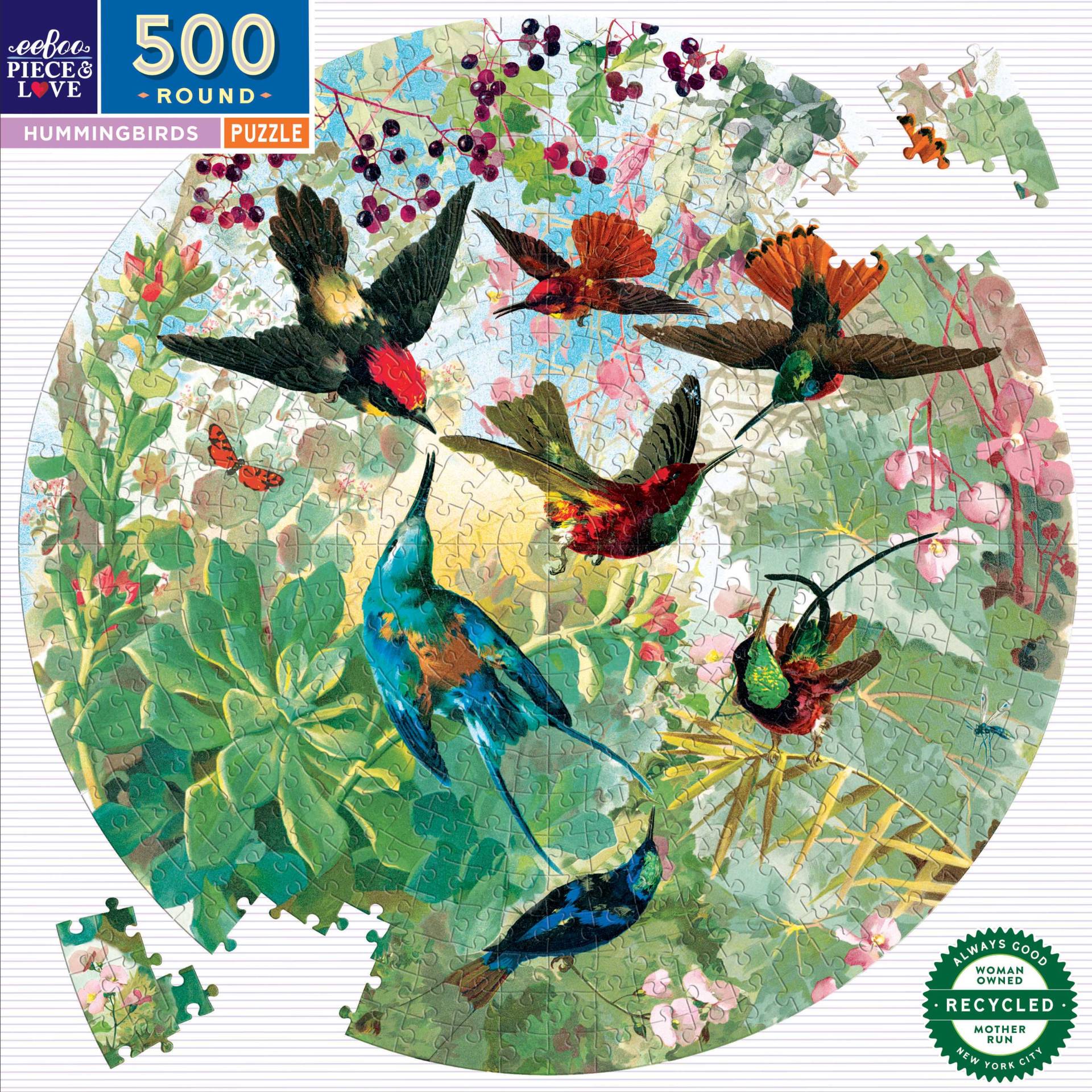 eeBoo Hummingbirds 500 Teile Puzzle eeBoo-50779 eeBoo Hummingbirds 500 Teile Puzzle eeBoo-50779 von Eeboo