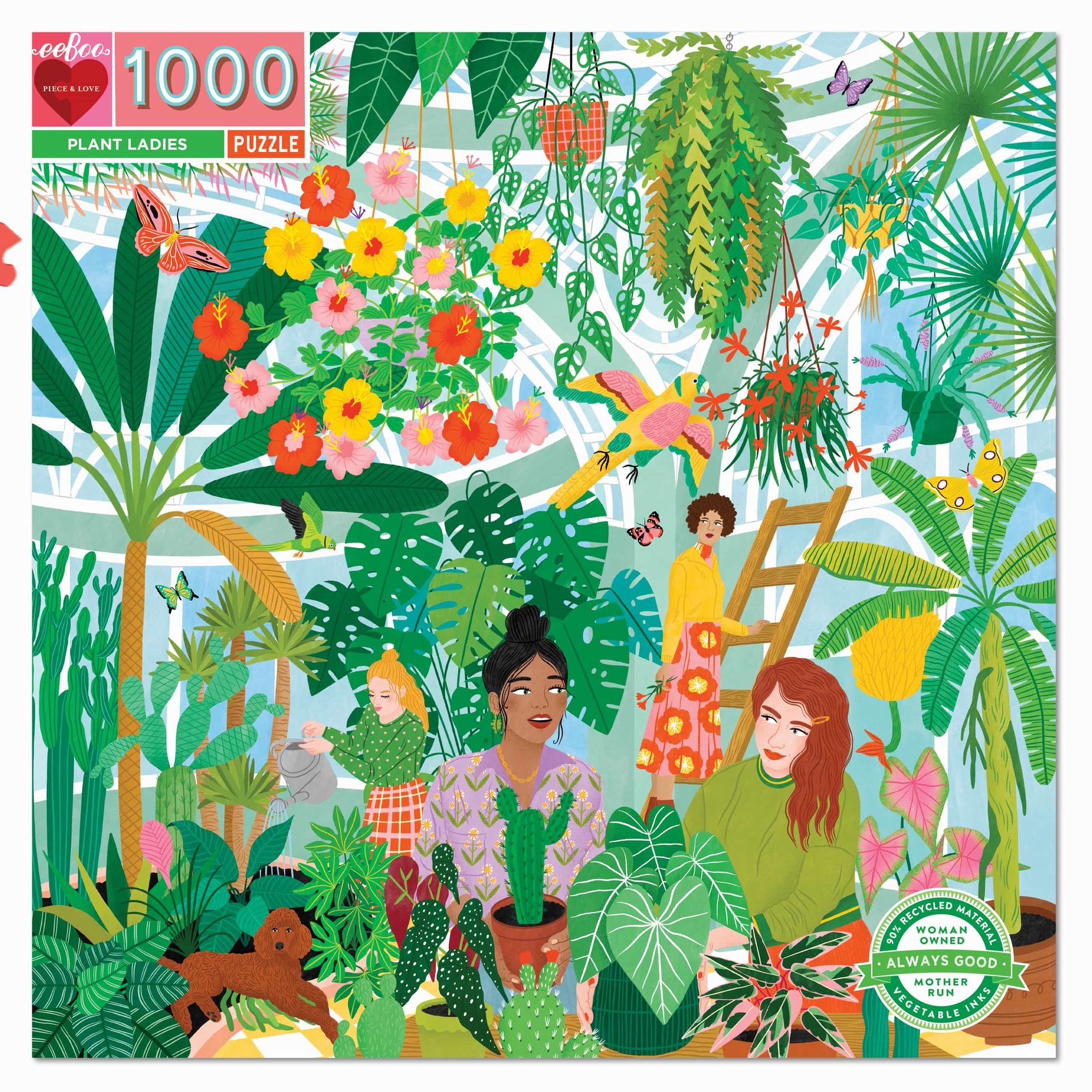 eeBoo Plant Ladies 1000 Teile Puzzle eeBoo-51040 von Eeboo