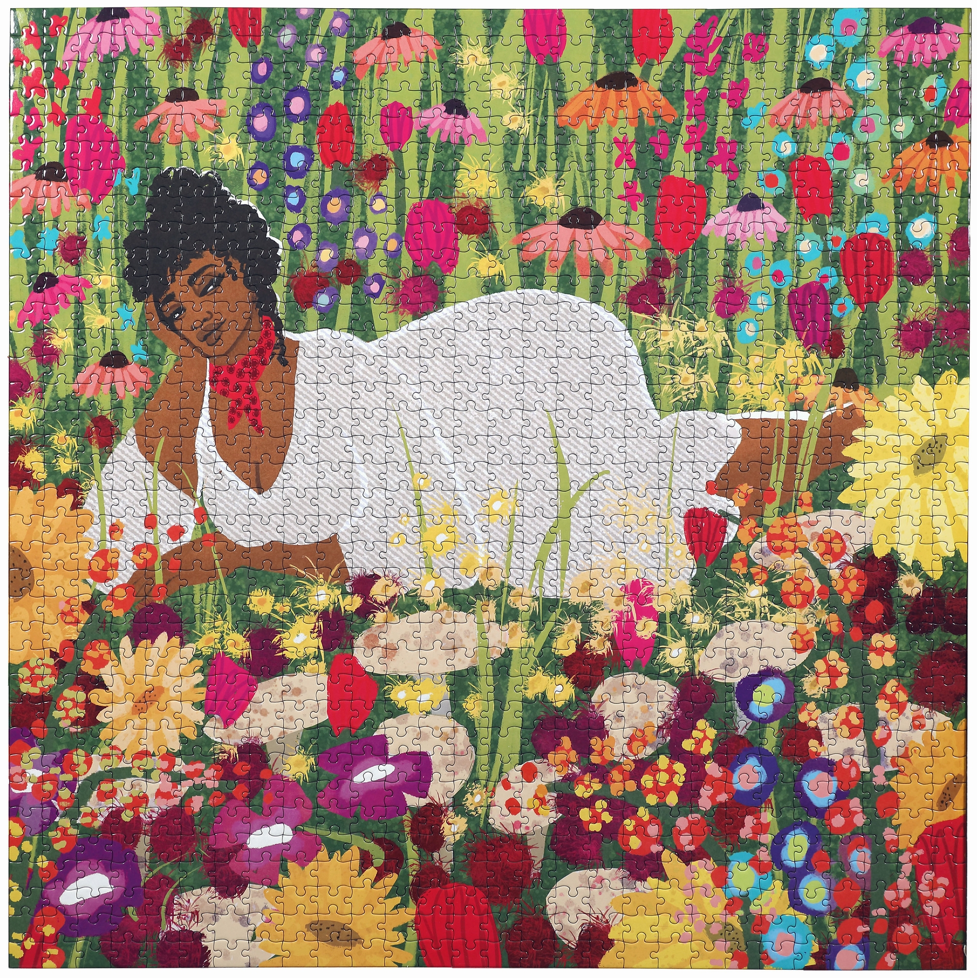 eeBoo WOMAN IN FLOWERS 1000 Teile Puzzle eeBoo-51155 von Eeboo